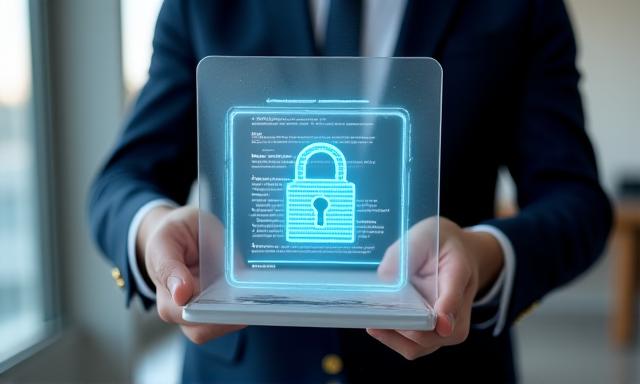 Illustration of secure legal data processing and encryption